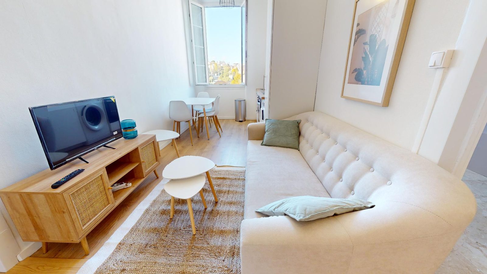Appartement meublé rénové par Dominvest – investissement locatif à Nice